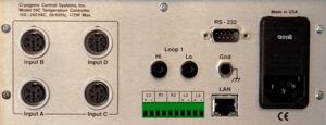 Image of Cryogenic Temperature Controllers - Model 24C - Rear Panel